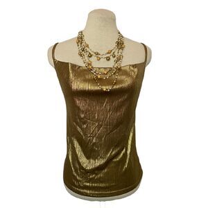 Bishop+ Young Gold Shimmer Cami Top Size XS